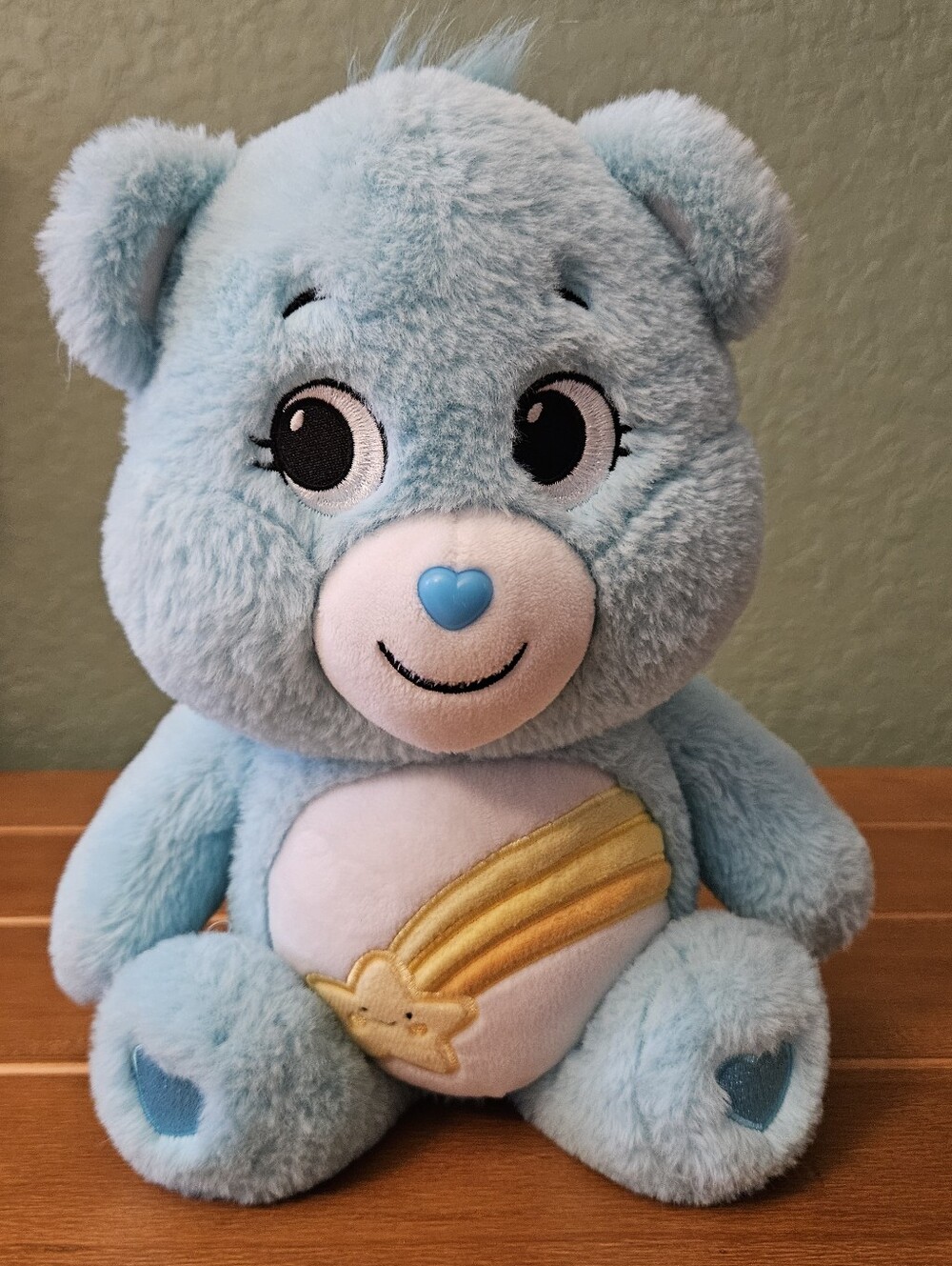 Care Bears Wish Bear Plush – Light Blue Shooting Star (Unlock the Magic)